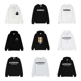 BURBERRY Cotton logo print hoodie-2176  