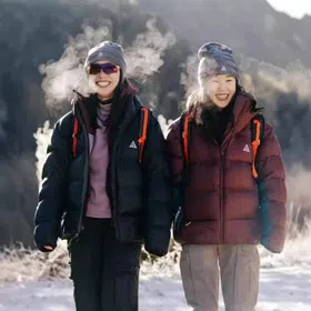 ACG Series Color Block Hooded Zip-Up Puffer Jacket-4769  